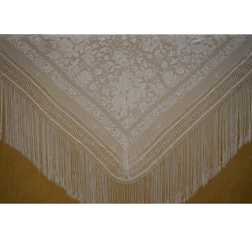 Mantón mano seda 140cm