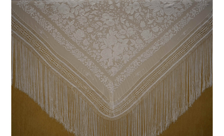 Mantón mano seda 140cm