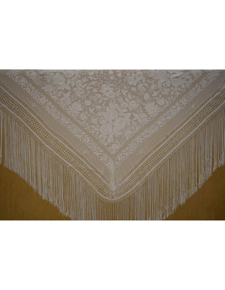 Mantón mano seda 140cm