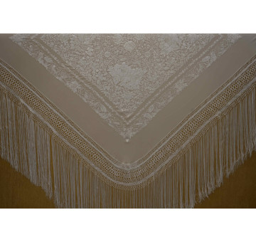 Mantón mano seda 140cm