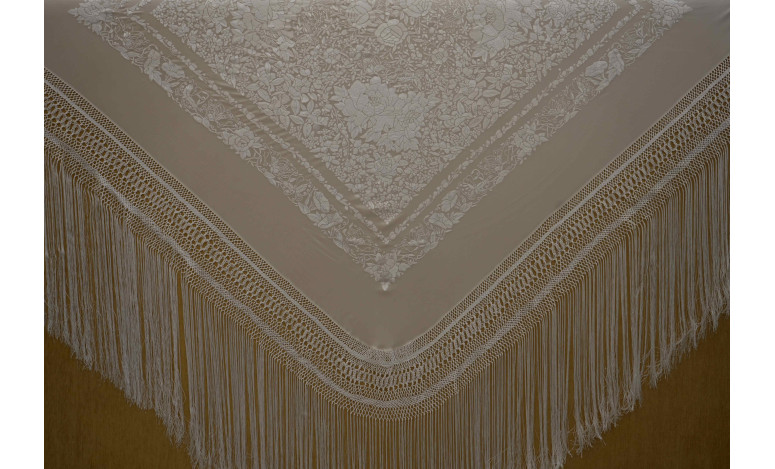Mantón mano seda 140cm