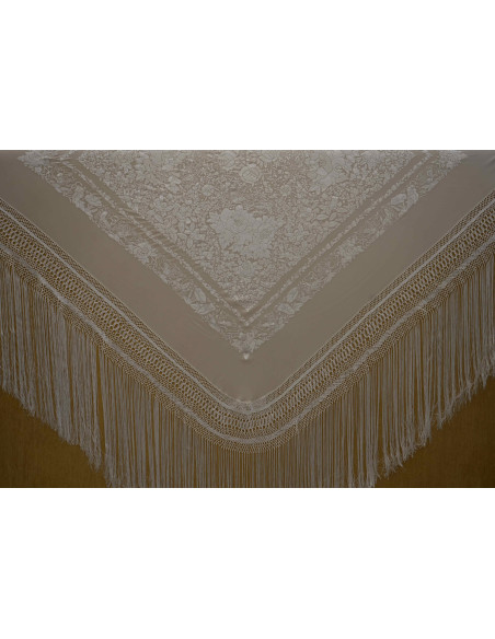 Mantón mano seda 140cm