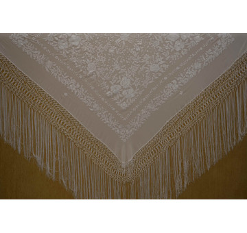 Mantón mano seda 140cm