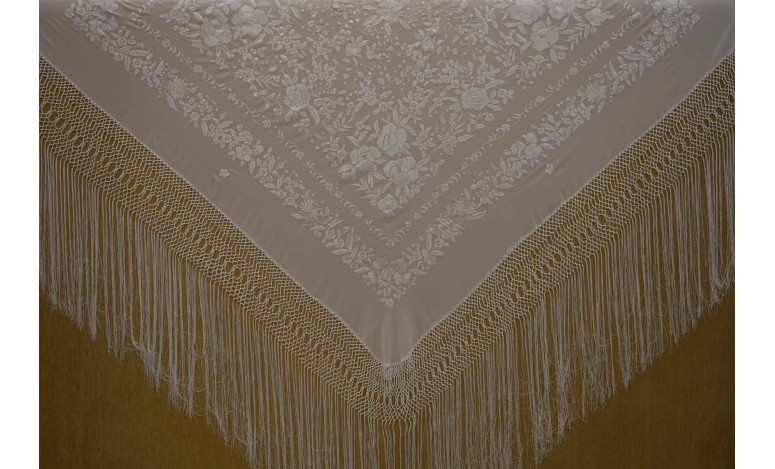 Mantón mano seda 140cm