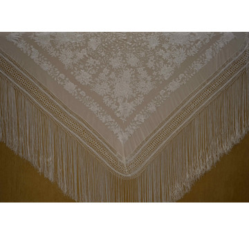 Mantón mano seda 140cm