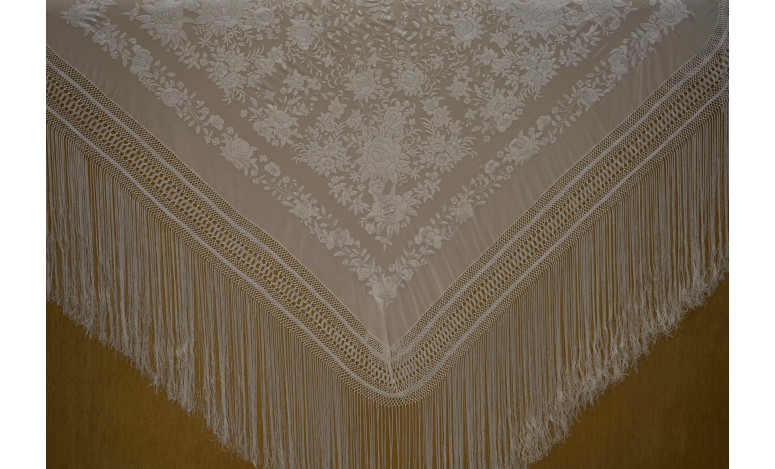 Mantón mano seda 140cm