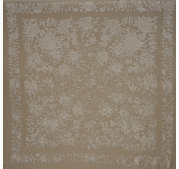 Mantón mano seda 140cm 2