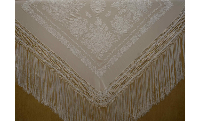 Mantón mano seda 140cm
