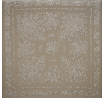 Mantón mano seda 140cm 2