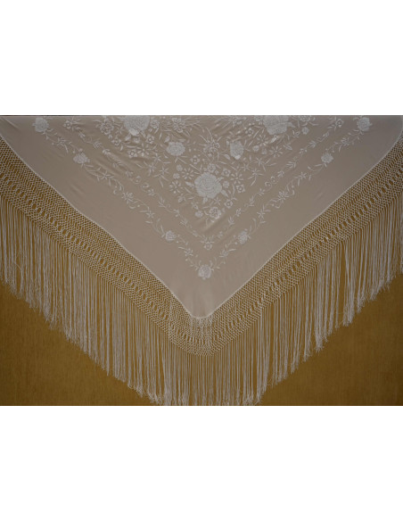 Mantón mano seda 135cm
