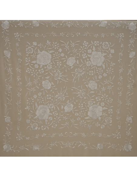 Mantón mano seda 135cm