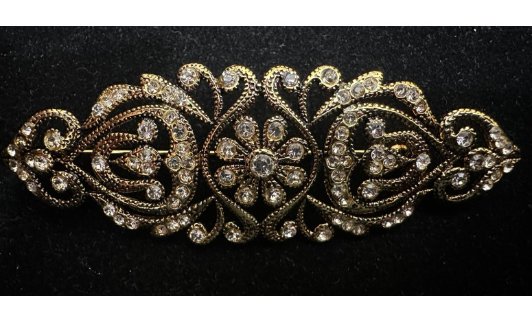 Broche mantilla rodio