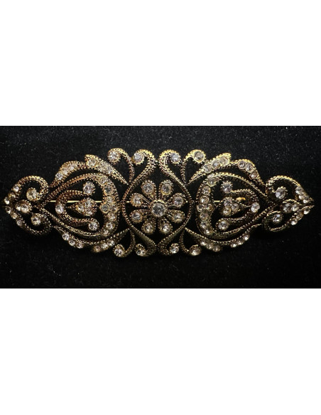 Broche mantilla rodio