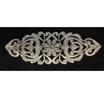 Broche mantilla rodio