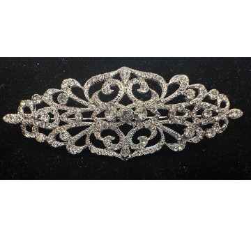 Broche mantilla rodio