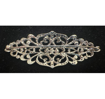 Broche mantilla rodio 2