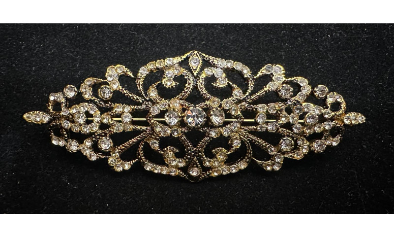 Broche mantilla rodio