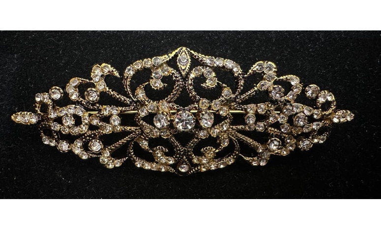 Broche mantilla rodio