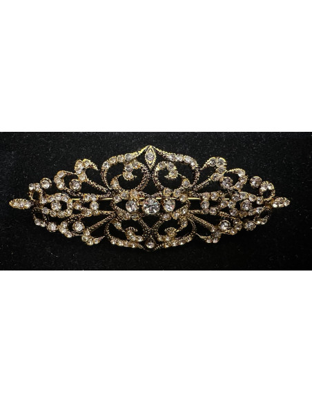 Broche mantilla rodio
