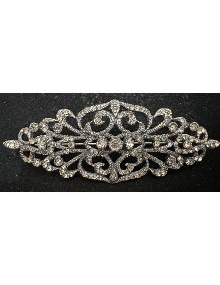Broche mantilla rodio