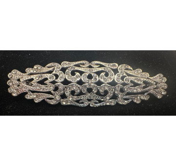 Broche mantilla rodio