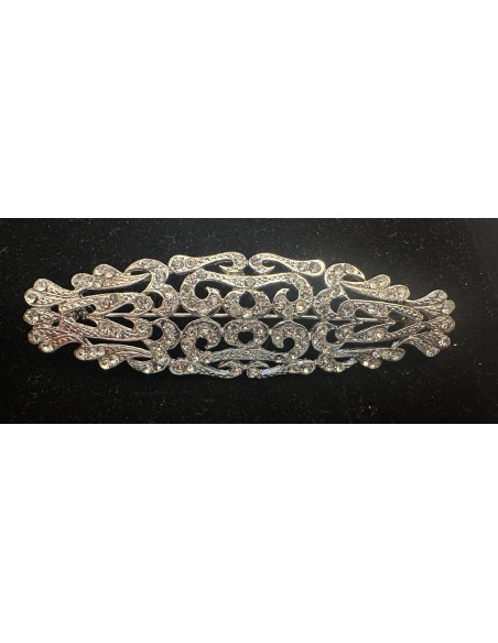 Broche mantilla rodio