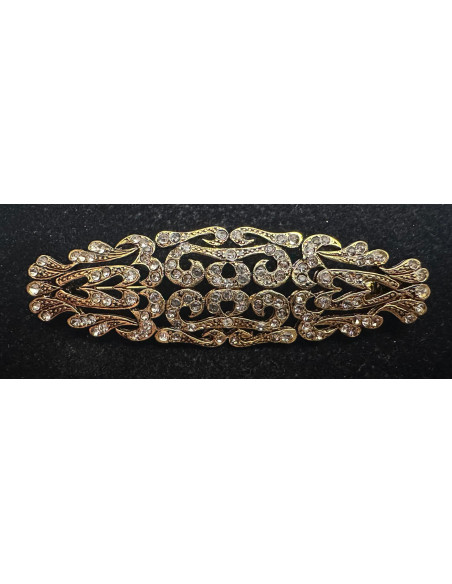 Broche mantilla rodio