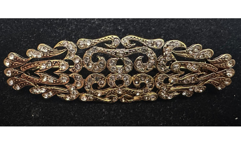 Broche mantilla rodio