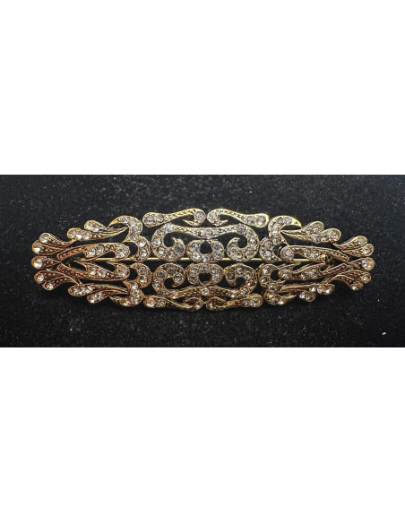 Broche mantilla rodio