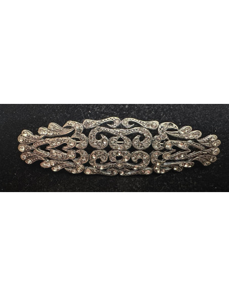 Broche mantilla rodio