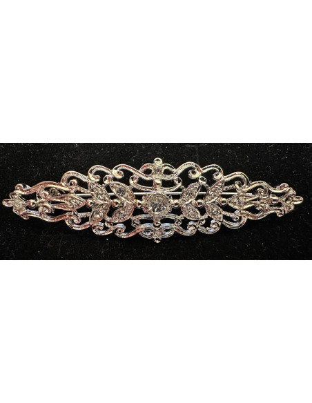 Broche mantilla rodio