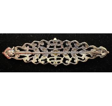 Broche mantilla rodio 2