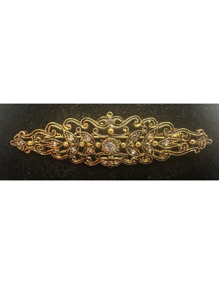 Broche mantilla rodio