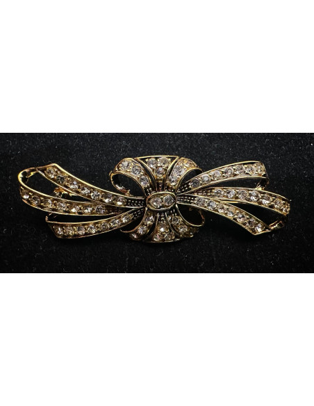 Broche mantilla rodio