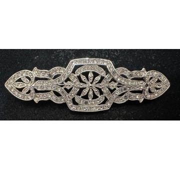 Broche mantilla rodio