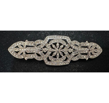 Broche mantilla rodio 2