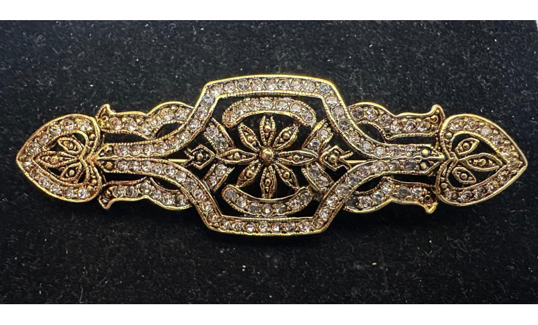 Broche mantilla rodio