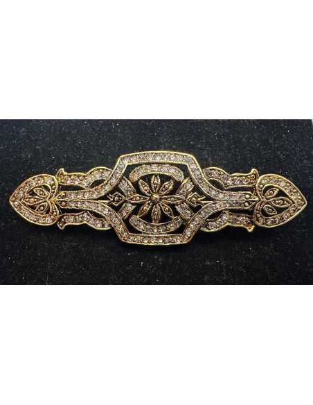 Broche mantilla rodio