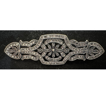 Broche mantilla rodio 2