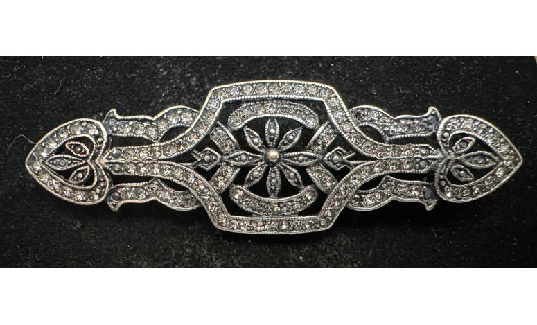 Broche mantilla rodio