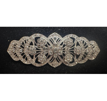 Broche mantilla rodio