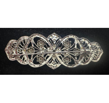 Broche mantilla rodio 2