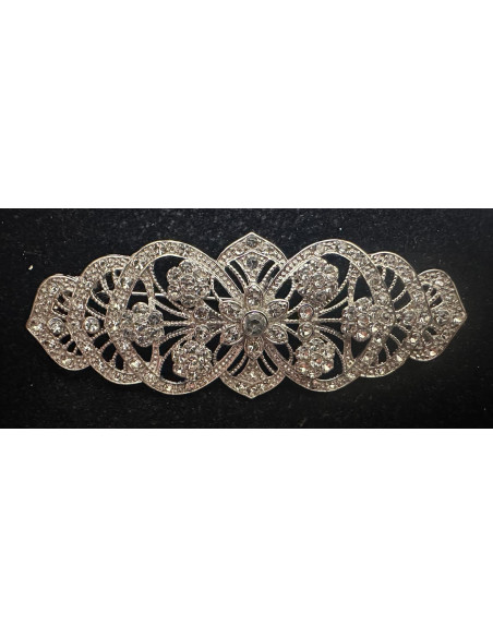 Broche mantilla rodio