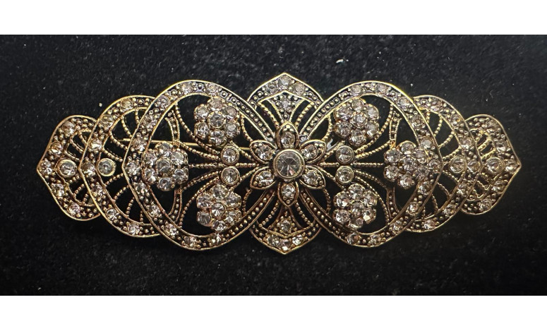 Broche mantilla rodio