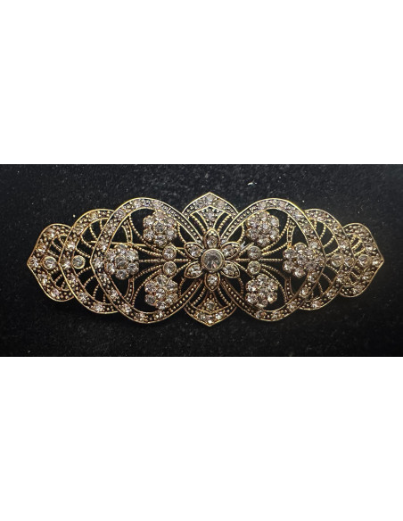 Broche mantilla rodio