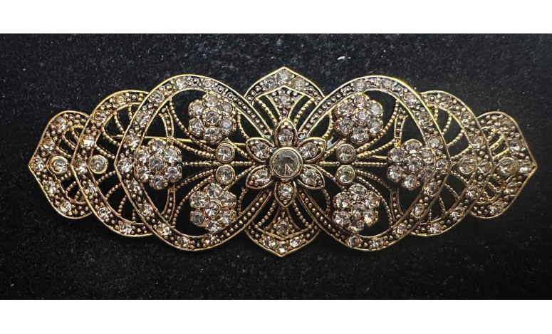 Broche mantilla rodio