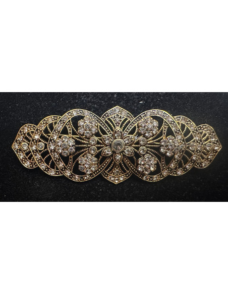 Broche mantilla rodio