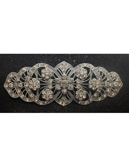 Broche mantilla rodio
