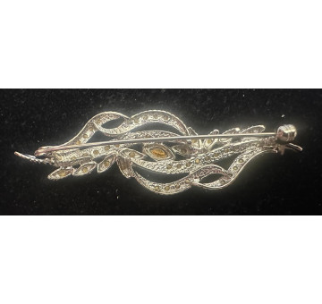 Broche mantilla rodio 2