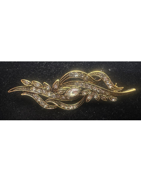 Broche mantilla rodio